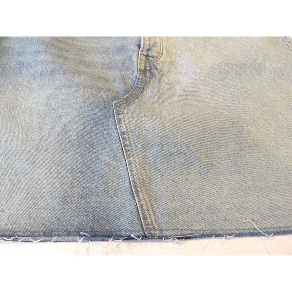 Old Navy 16 Denim Skirt Higher High Rise Secret Smooth Pockets Button Fly - Picture 3 of 12